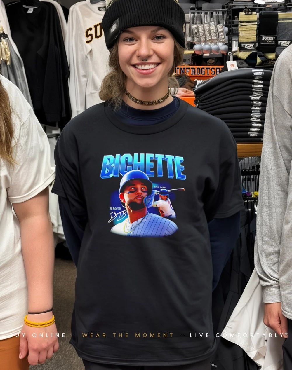 Bo Bichette New York Mets NYM signature graphic shirt