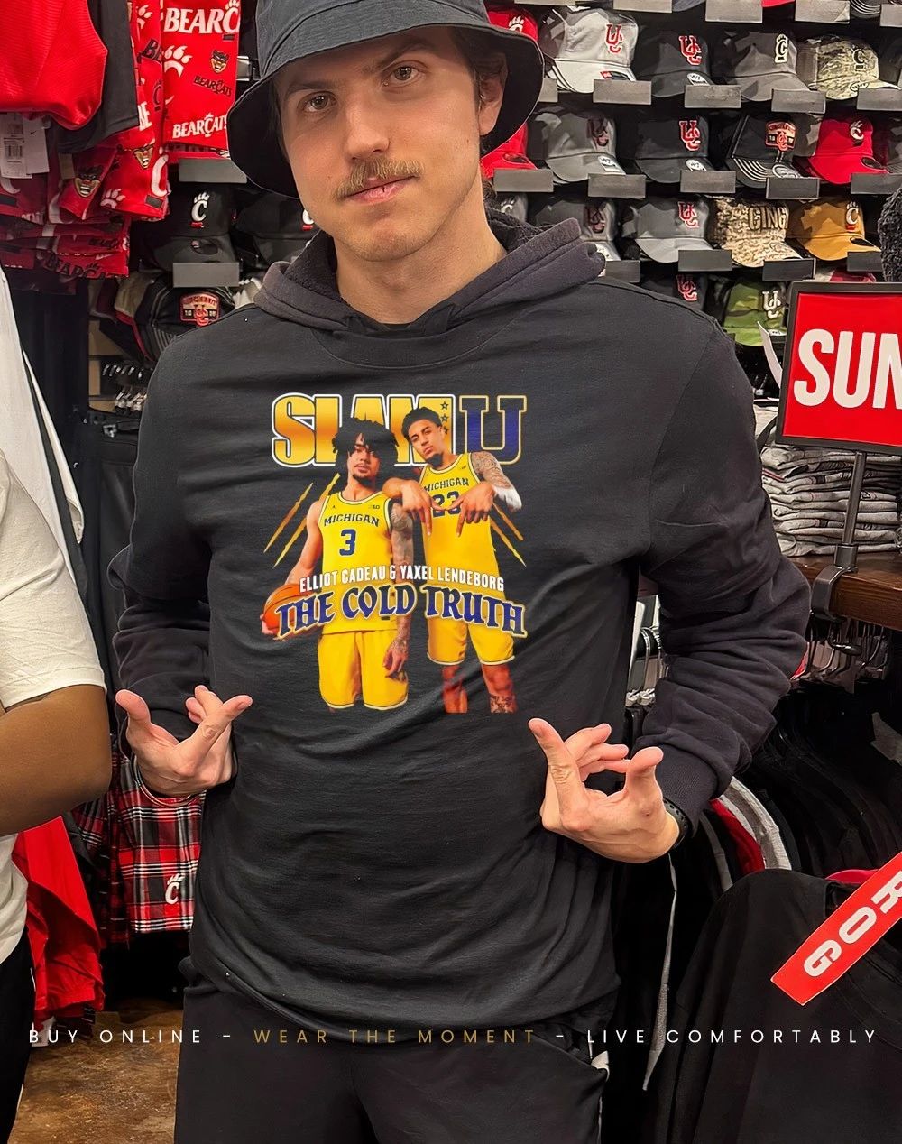 Yaxel Lendeborg and Yaxel Lendeborg Michigan Wolverines The Cold Truth shirt