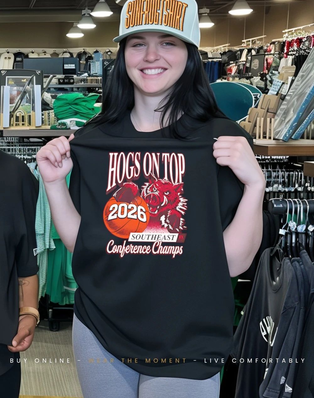 Arkansas Razorbacks Hogs on top 2026 Conference Champs shirt