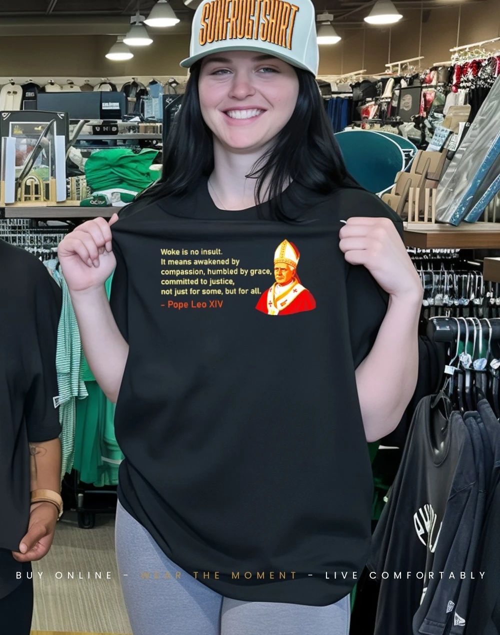 Pope Leo XIV Woke is no insult. It means awakened by compassion humbled by grace shirt