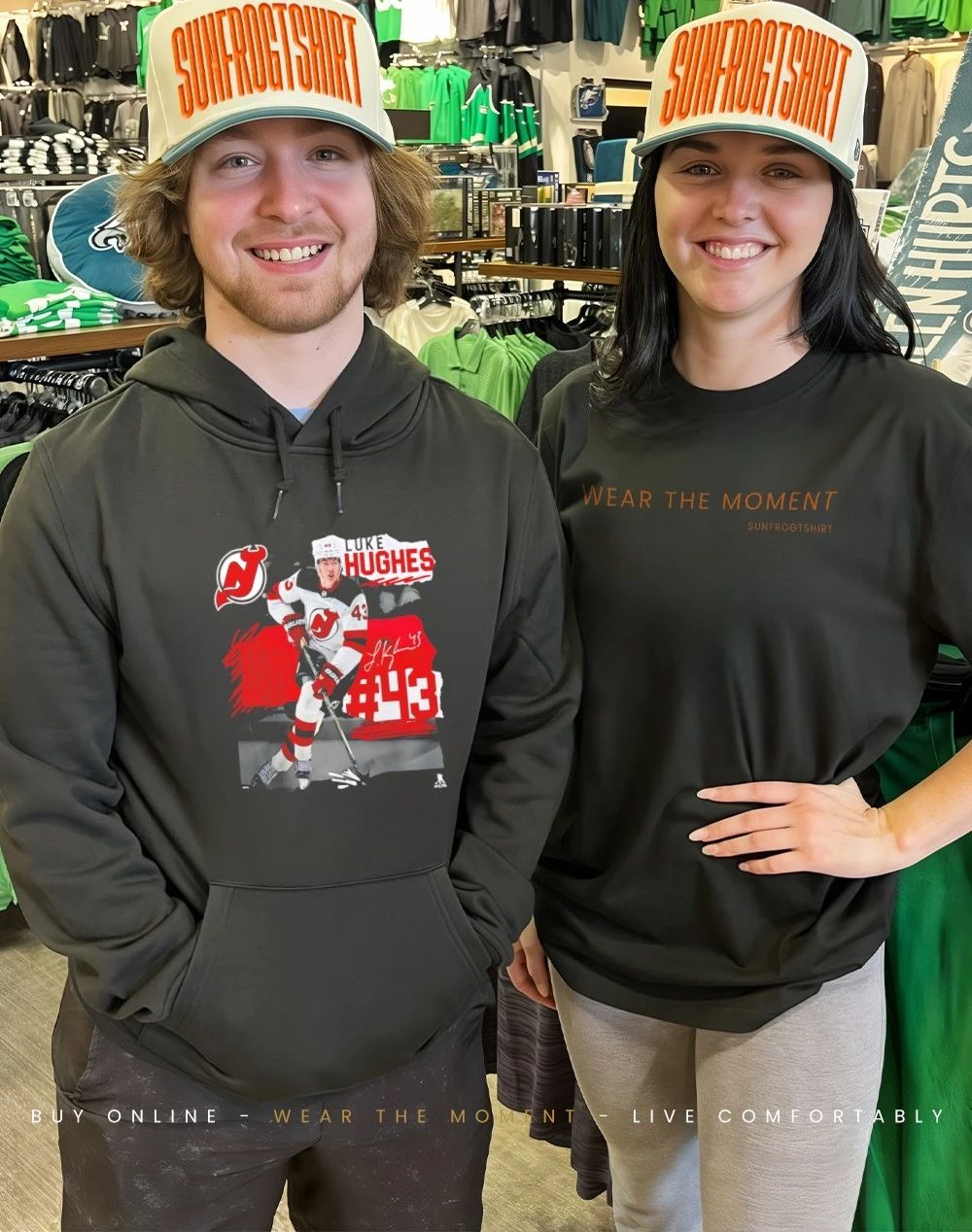 Luke Hughes New Jersey Devils Fresh Ice signature shirt