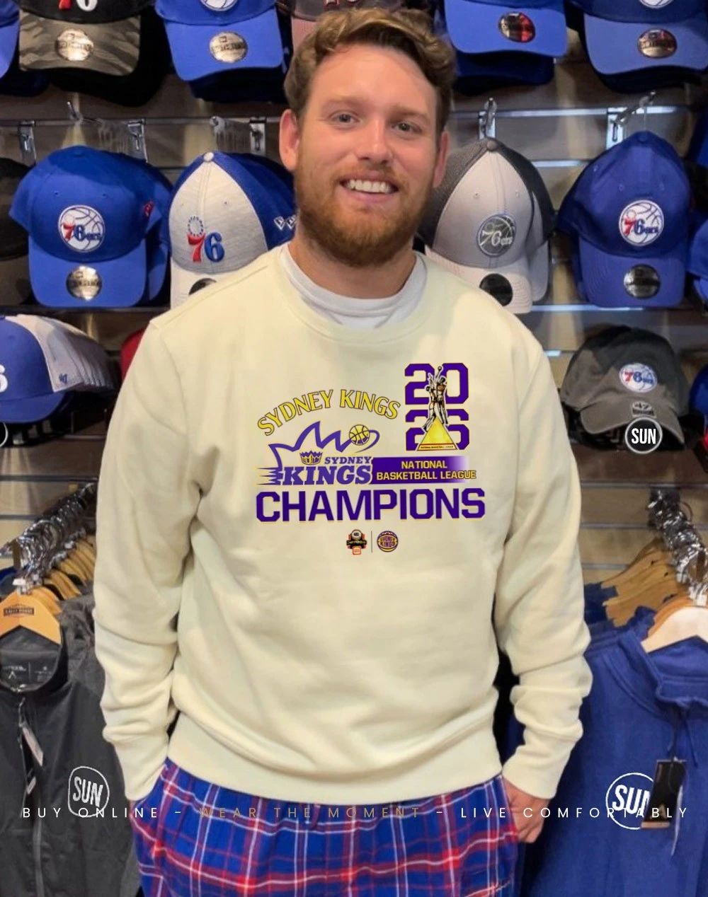 Sydney Kings 2026 National Basketball League Champions trophy shirt