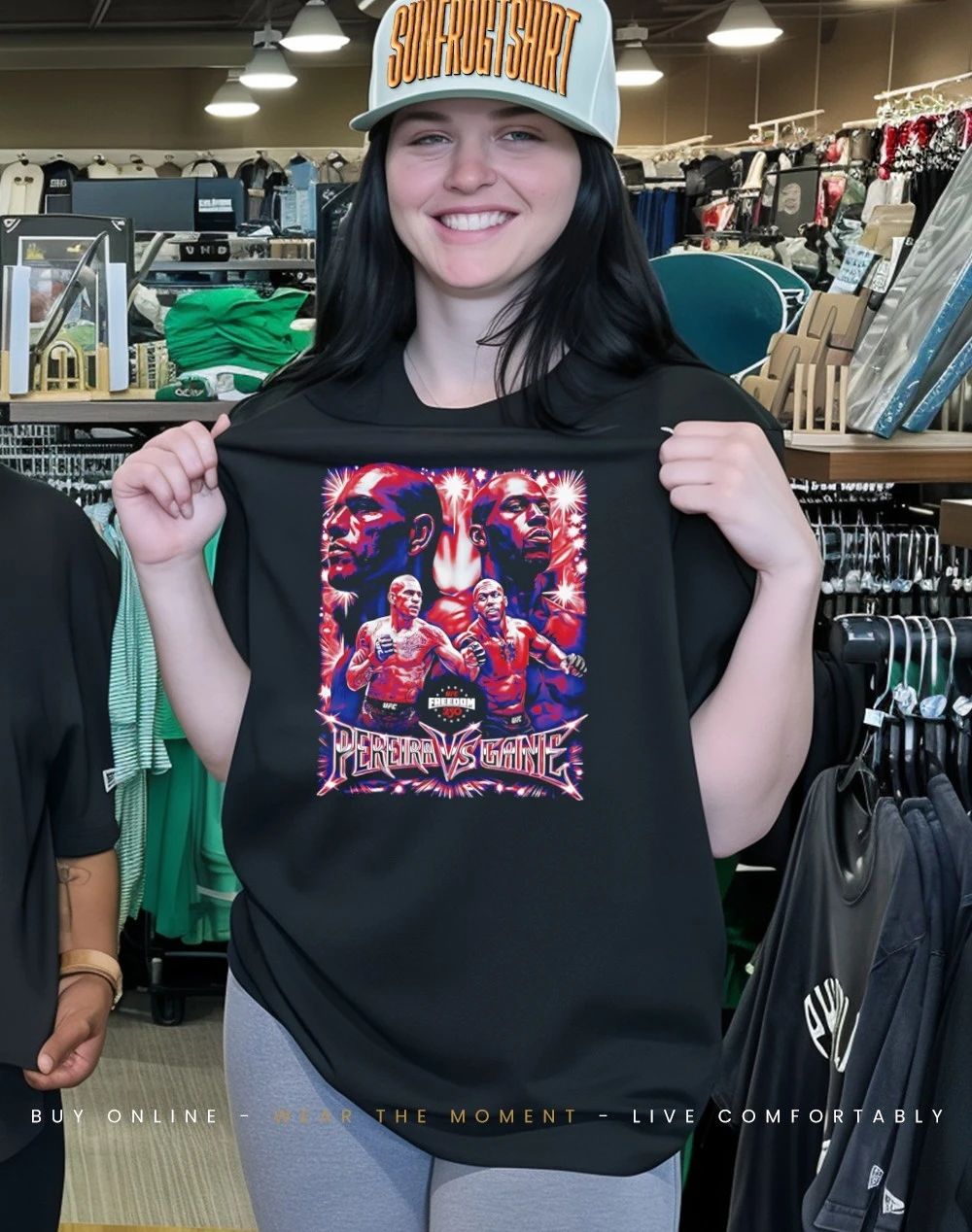 UFC Freedom 250 Alex Pereira vs Ciryl Gane graphic shirt