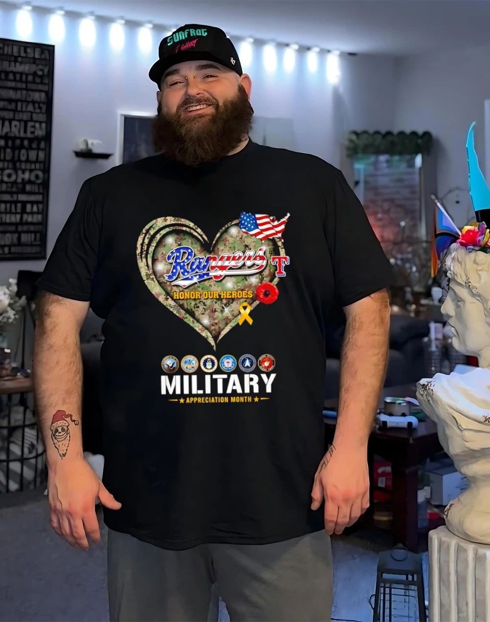 Texas Rangers Honor Our Heroes Military Appreciation Month shirt