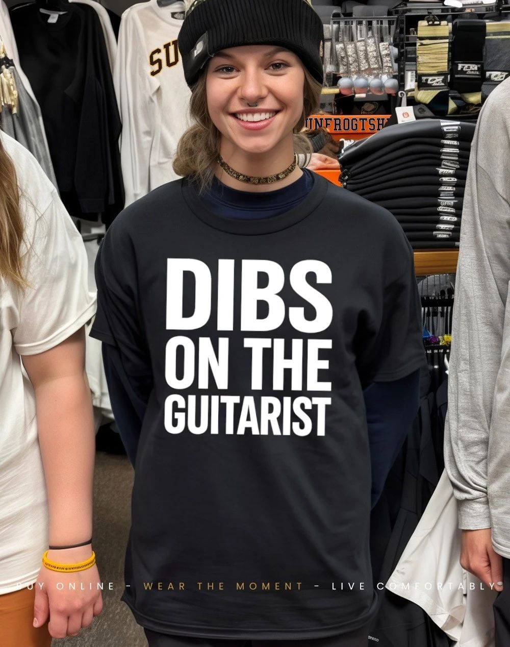 Dibs on the guitarist humor shirt