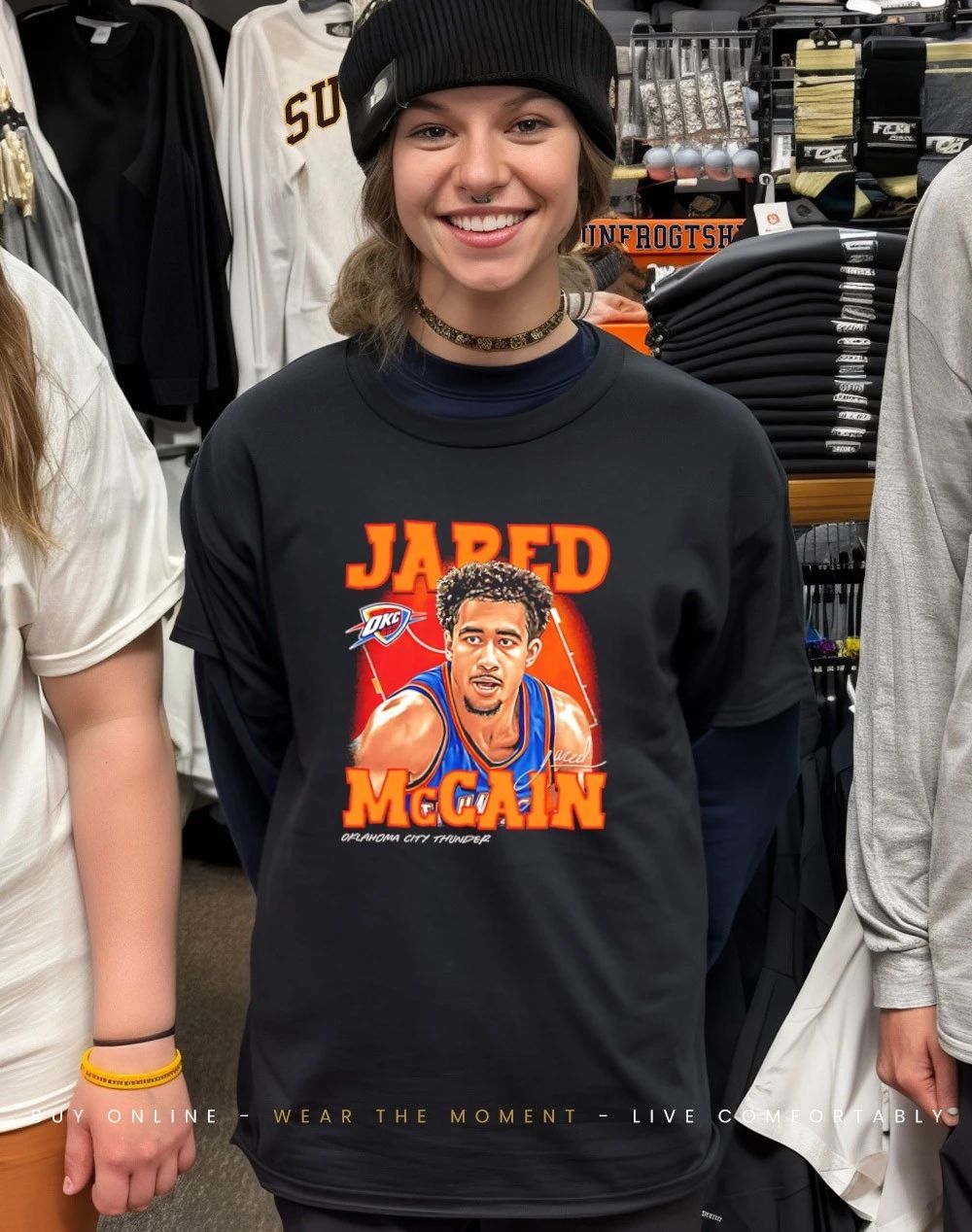 Jared McCain Oklahoma City Thunder Airbrush shirt