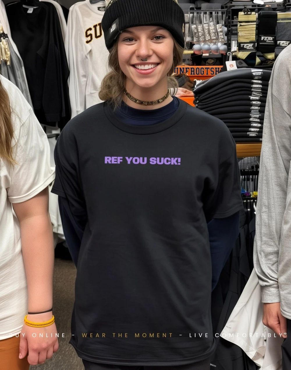 Ref you suck hockey shirt