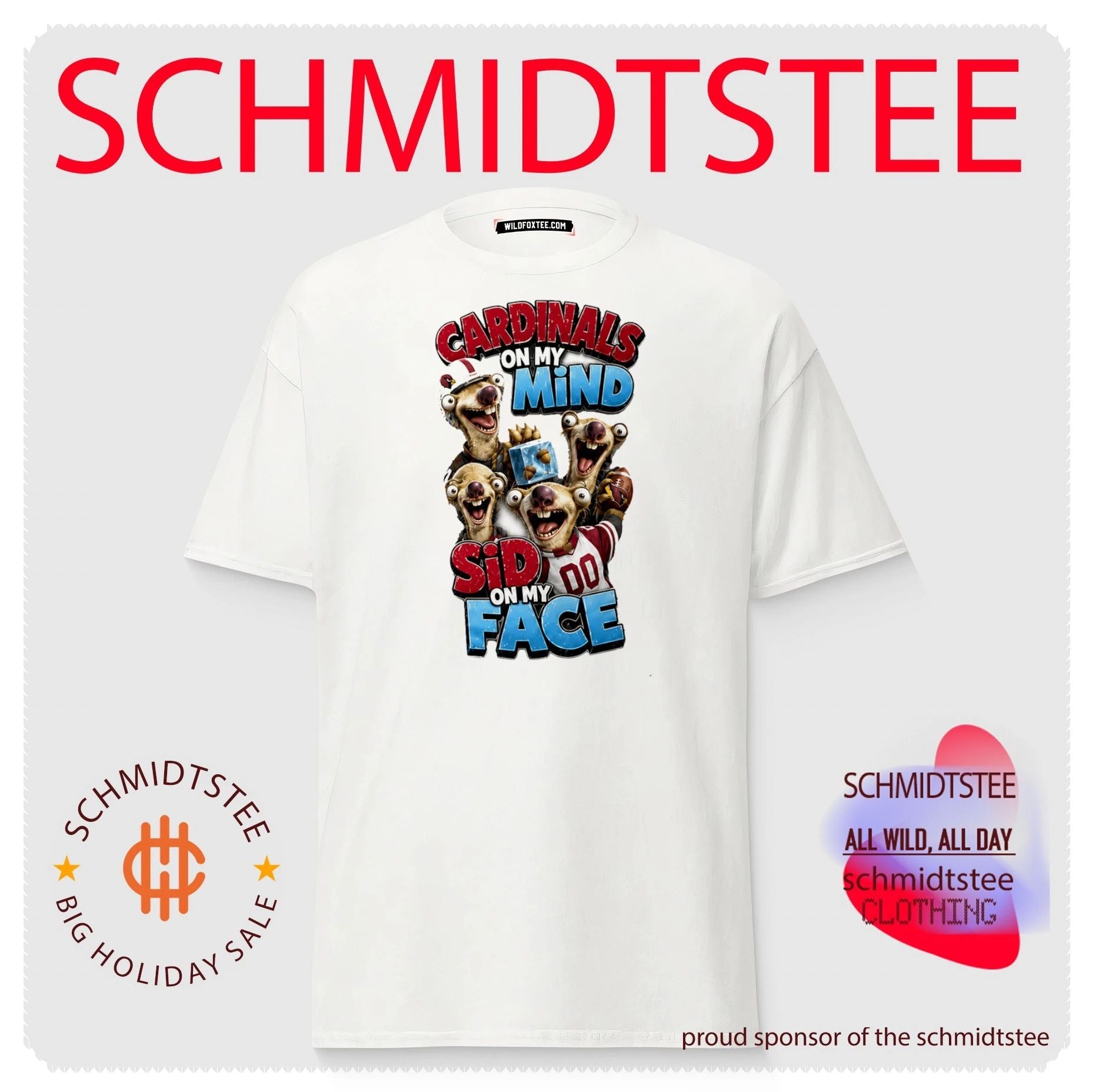 Arizona Cardinals on my Mind Sid On My Face shirt