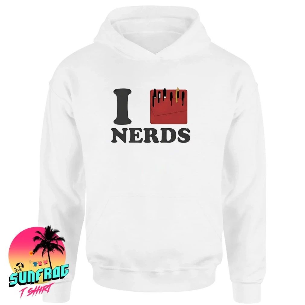 I Love Nerds Pocket Protector Geeky Humor shirt