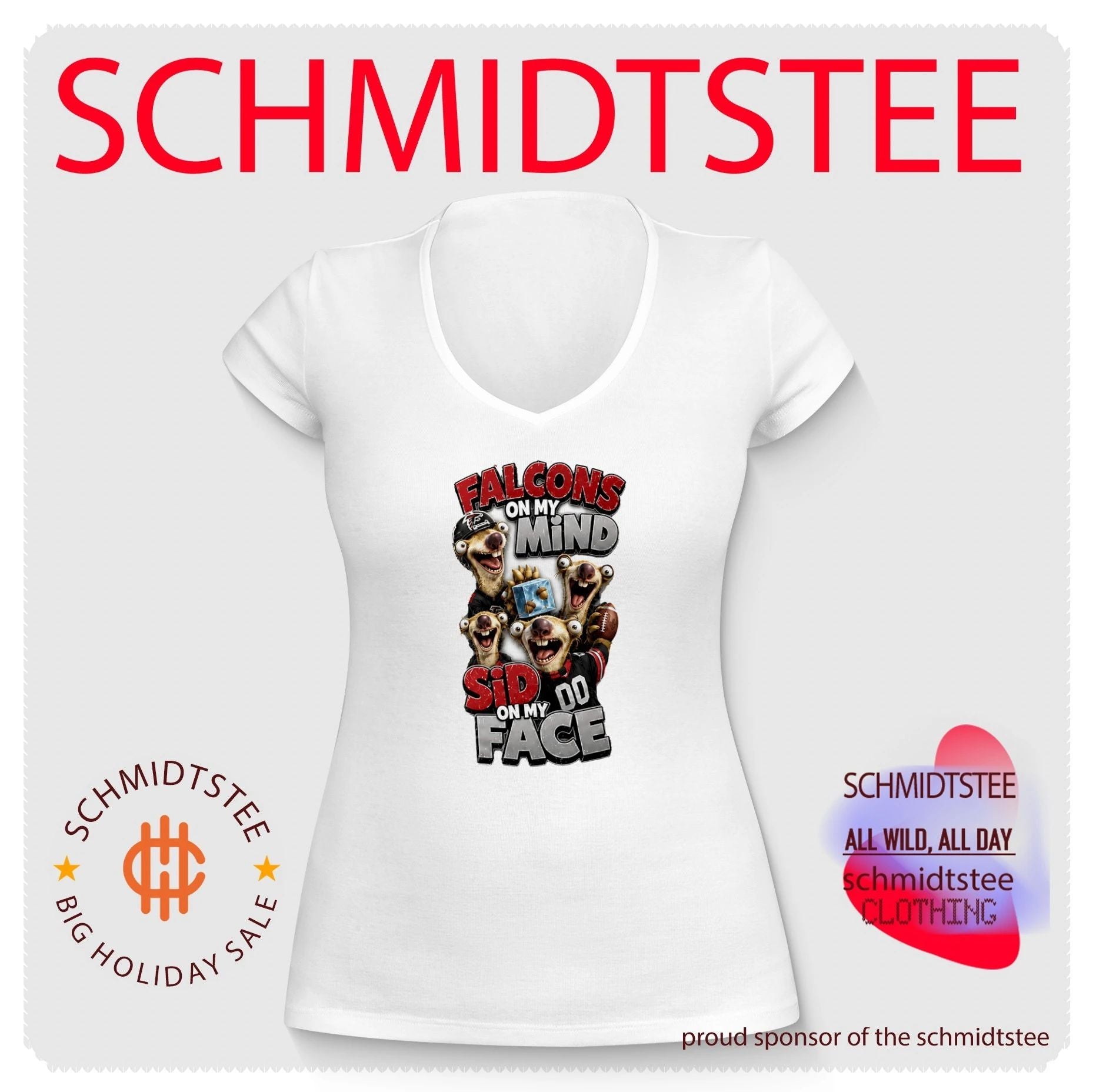 Atlanta Falcons on my Mind Sid On My Face shirt