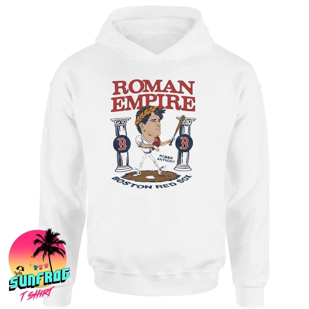 Boston Red Sox Roman Anthony Roman Empire signature caricature shirt