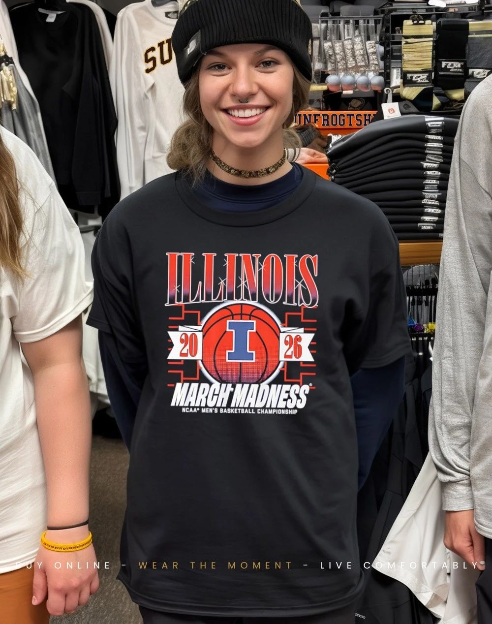 Illinois Fighting Illini MBB 2026 March Madness logo shirt
