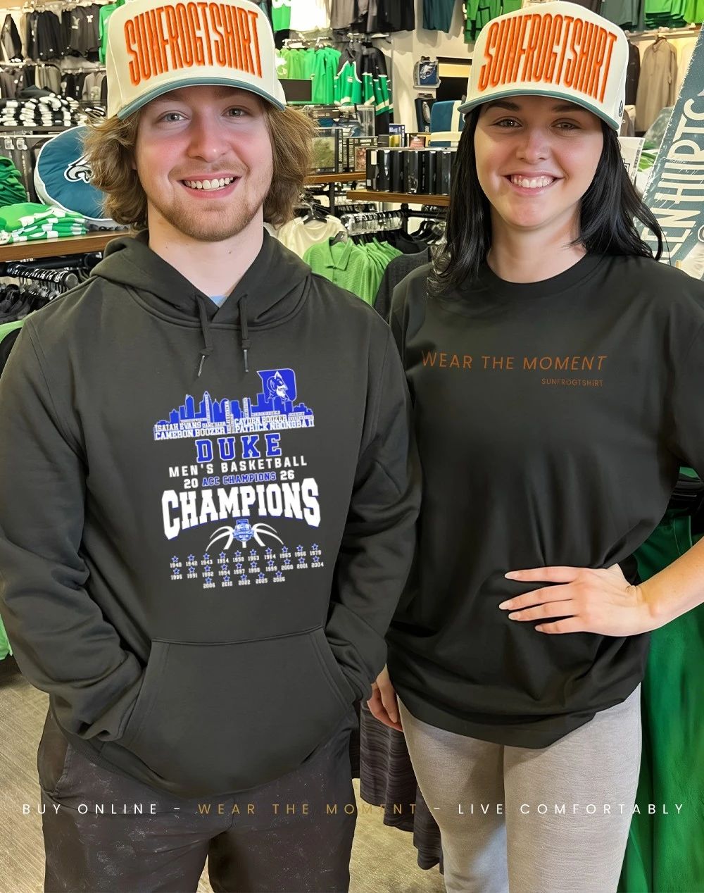 Duke Men’s Basketball 2026 ACC Champions 25 Time city skyline shirt