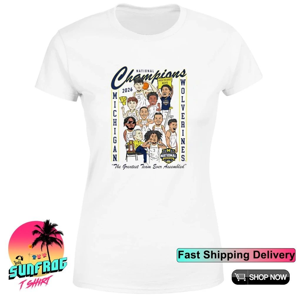 Michigan Men’s Basketball 2026 Men’s Basketball National Champions Cartoon Team shirt
