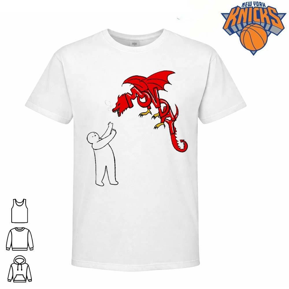 Monday Red Dragon Monster Fighting Work Week Humor Shirt