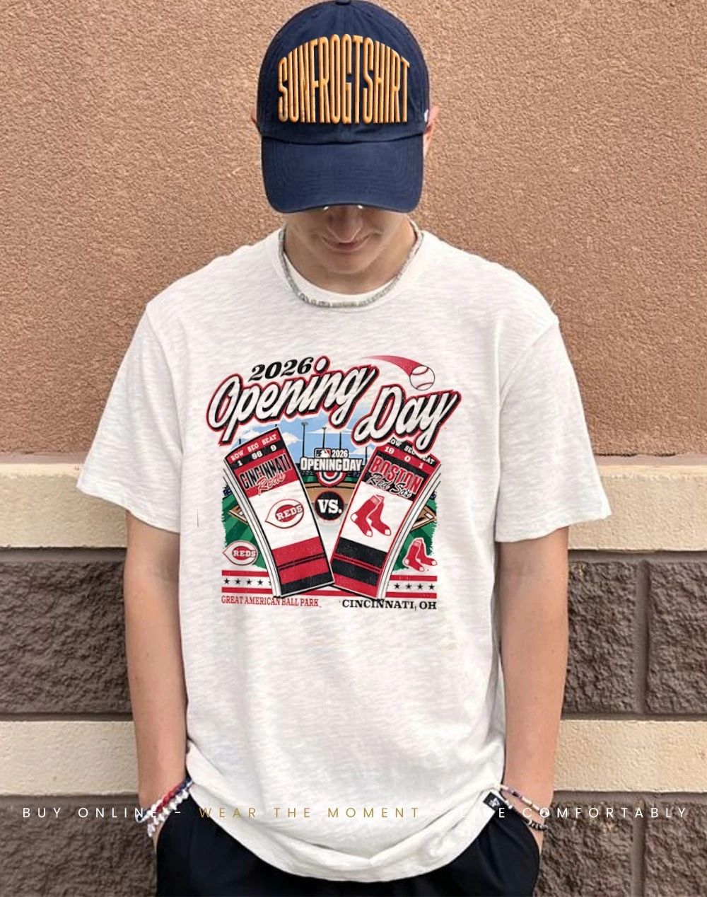 Cincinnati Reds vs Boston Red Sox Opening Day MLB 2026 Ticket shirt