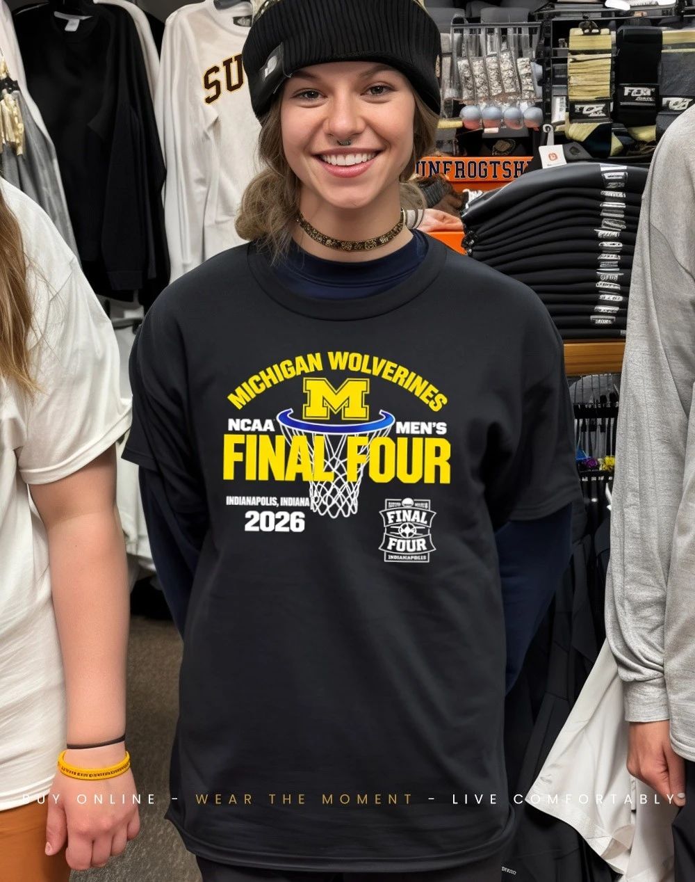 Michigan Wolverines Final Four NCAA Men’s March Madness Basketball Indianapolis Indiana 2026 Logo shirt