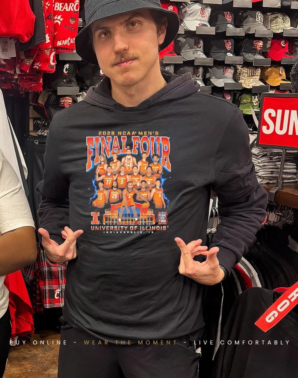 Illinois Men’s Basketball 2026 Final Four Team graphic shirt