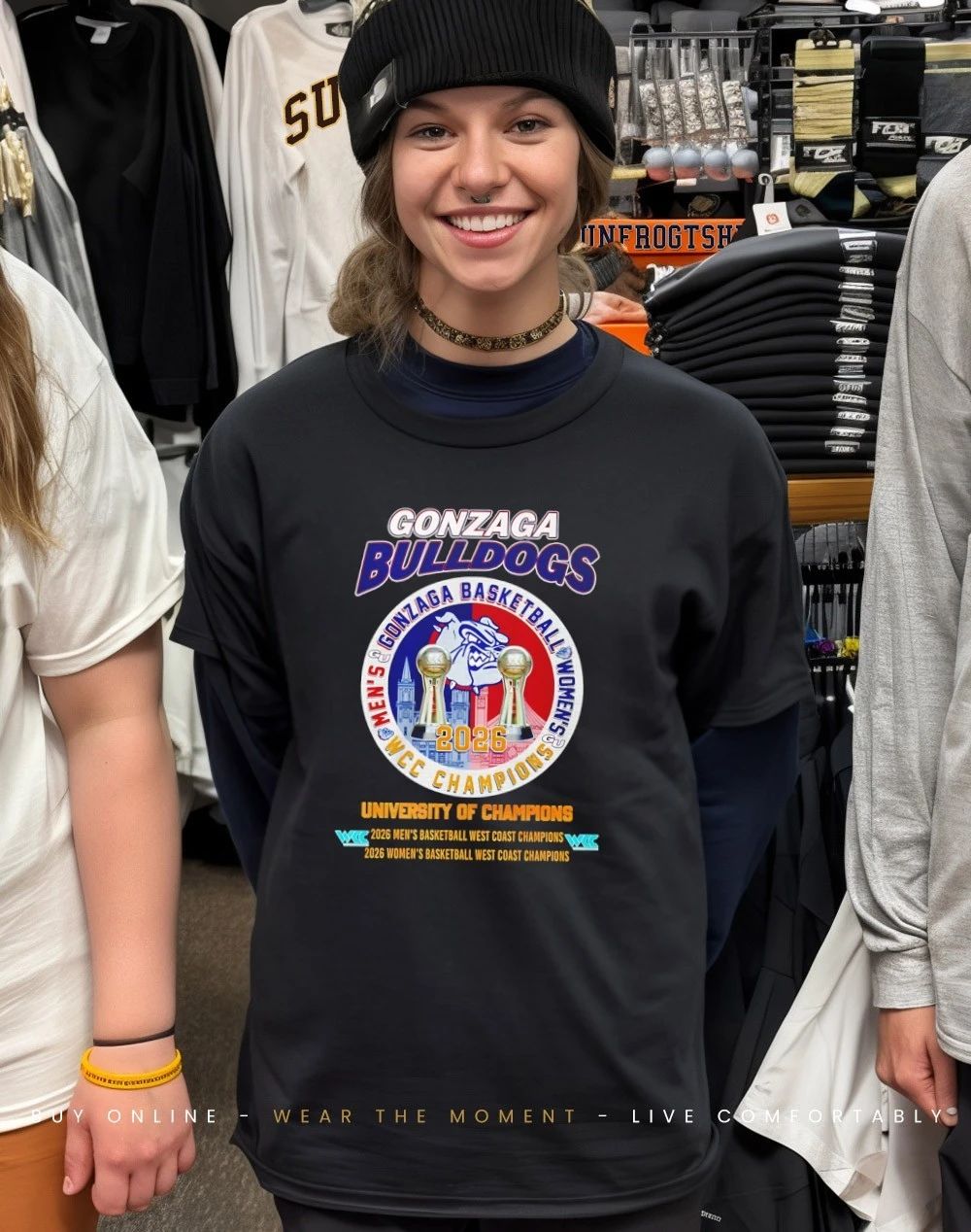 Gonzaga Bulldogs Men’s and Women’s 2026 Wcc Champions shirt