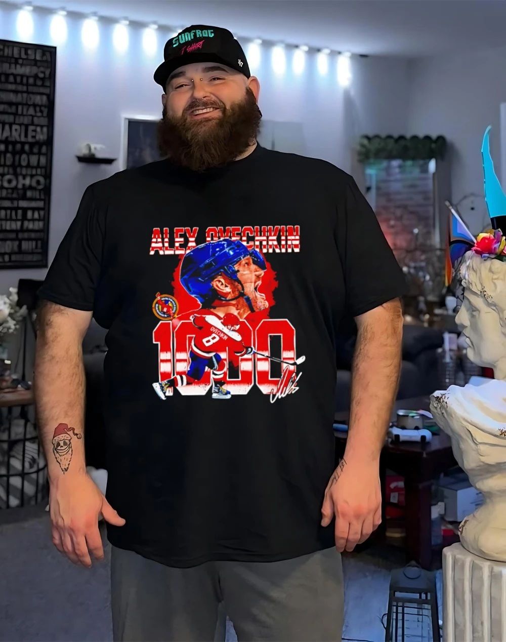 Alex Ovechkin Washington 1000 Goals signature shirt
