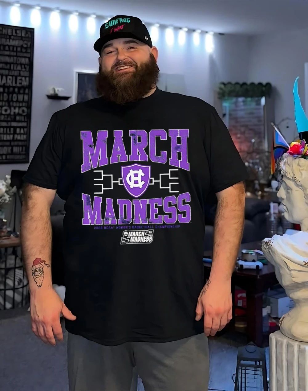 Holy Cross Crusaders WBB 2026 March Madness logo shirt