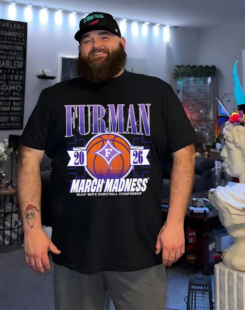 Furman Paladins MBB 2026 March Madness logo shirt