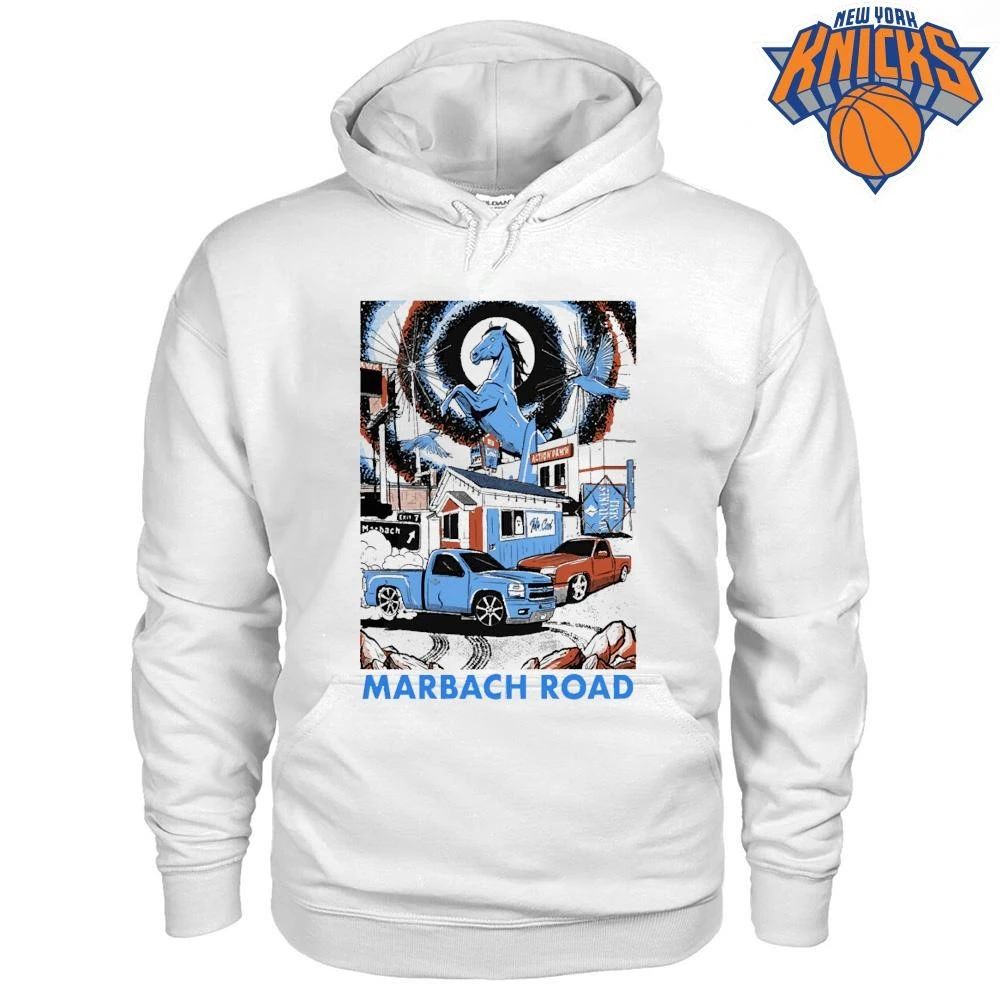 Marbach Road San Antonio Texas Blue Chevy Lowrider Truck Art Shirt