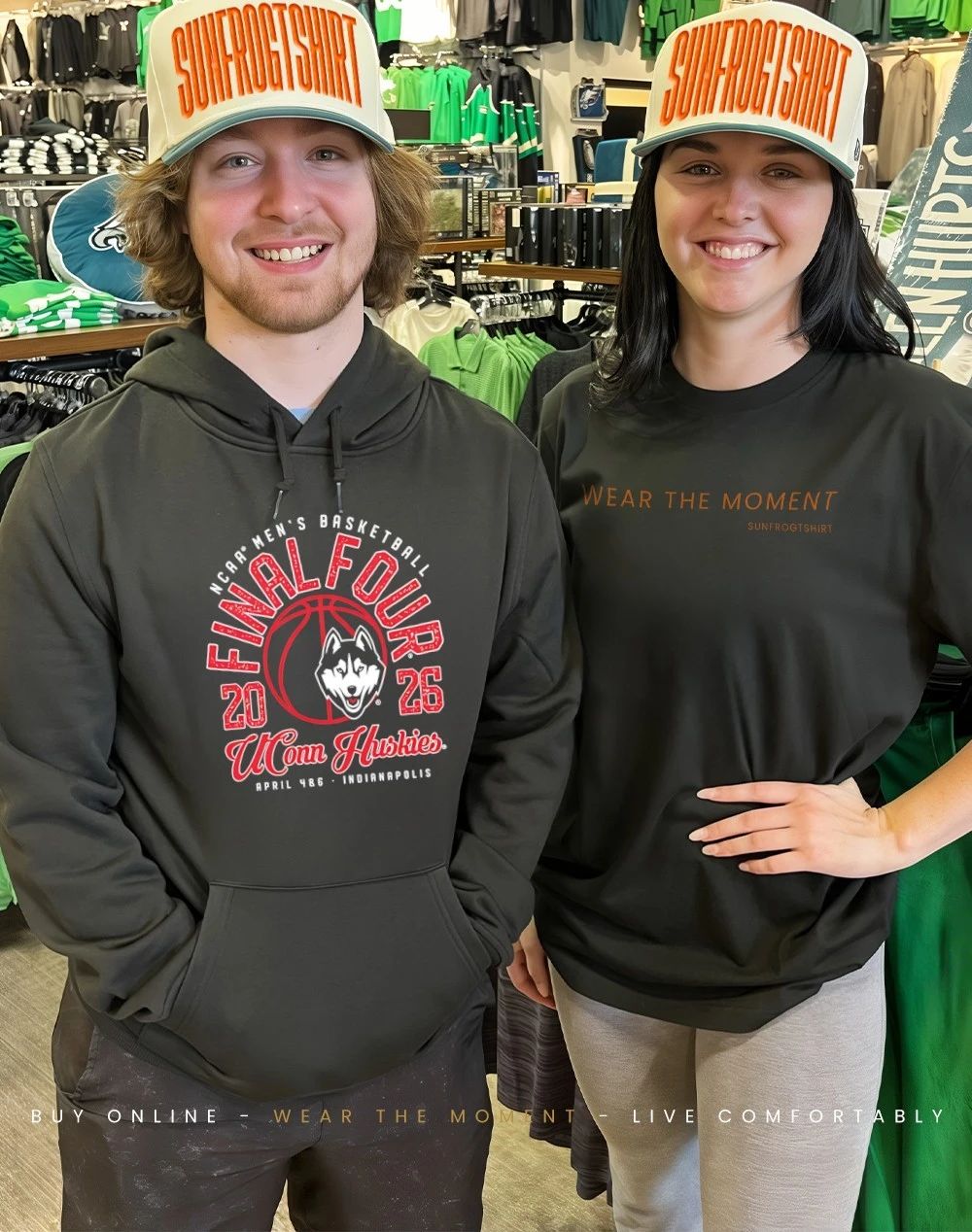 UConn Huskies 2026 NCAA Men’s Basketball Tournament March Madness Final Four logo shirt