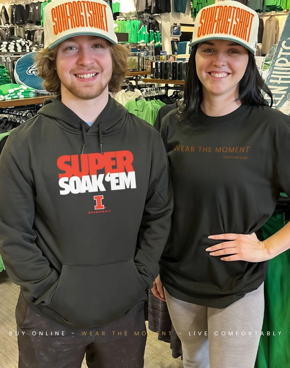 Illinois Basketball Super Soak ‘Em 2026 logo shirt