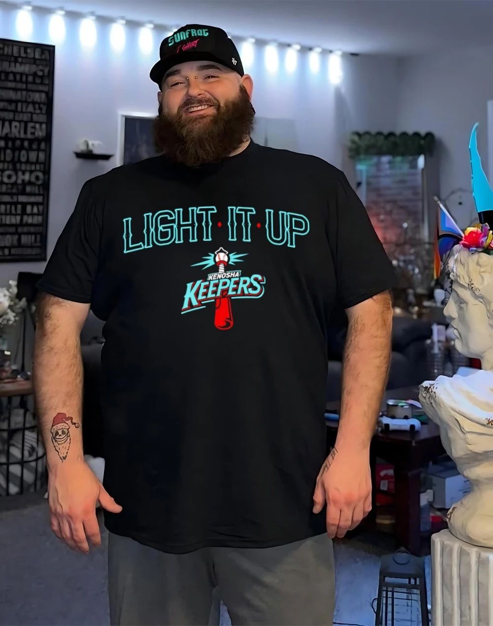 Light It Up Kenosha Keepers baseball shirt