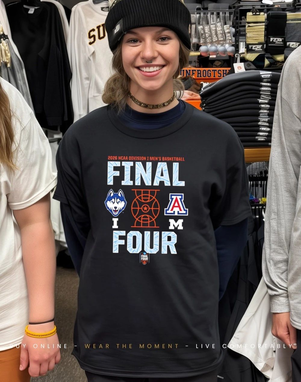 2026 NCAA Men’s Basketball Tournament March Madness Final Four logos shirt