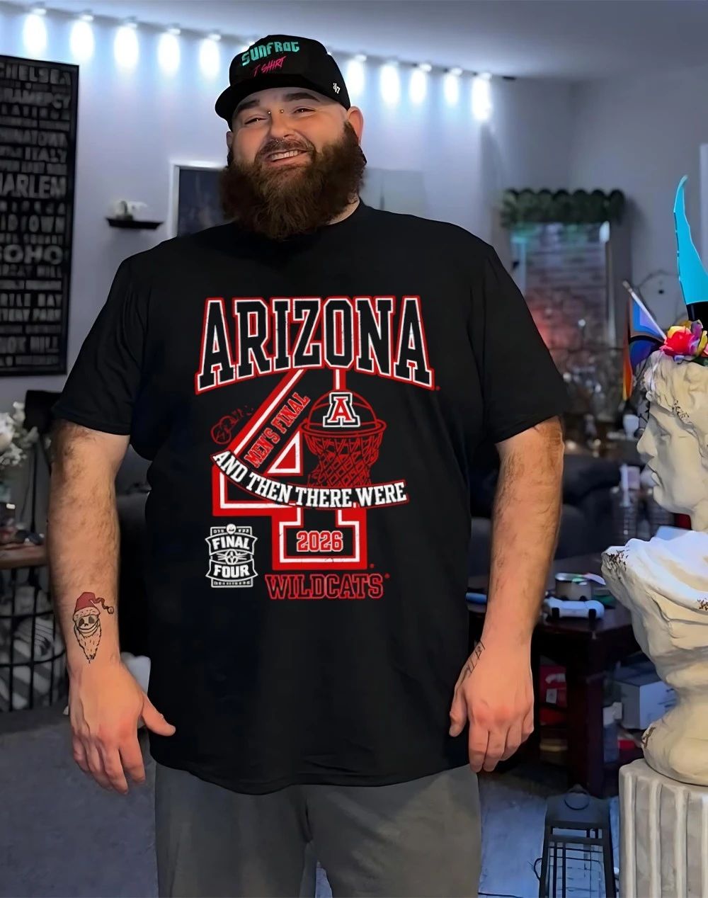 Arizona Wildcats Mens Basketball 2026 Final Four Number Shirt