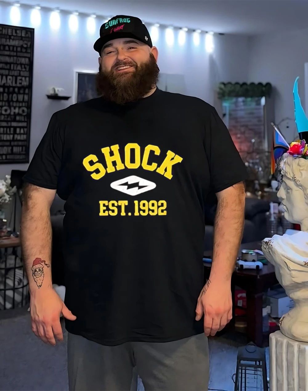 Marcus Fakatou Shock Est 1992 Shirt
