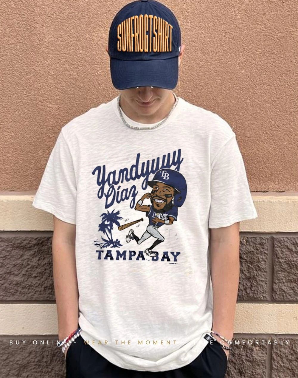 Tampa Bay Rays Yandy Diaz signature caricature shirt