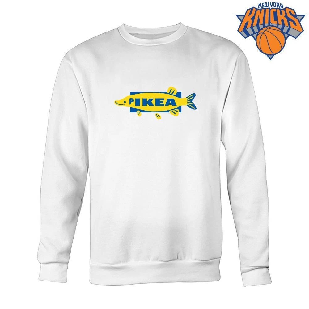 Pikea Funny Fish IKEA Parody Logo Fishing Foodie Meme Shirt