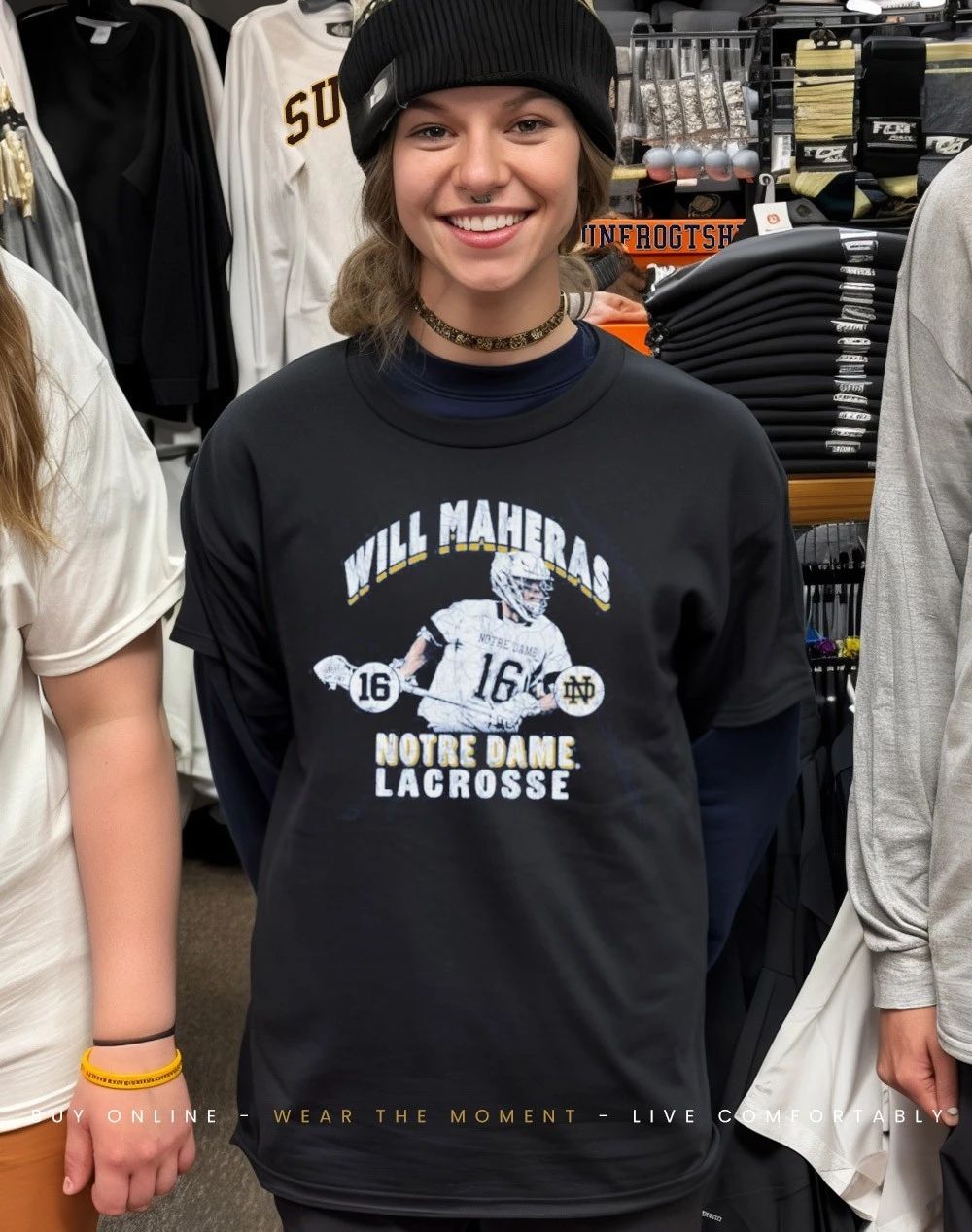 Will Maheras Notre Dame Lacrosse Illustrated shirt
