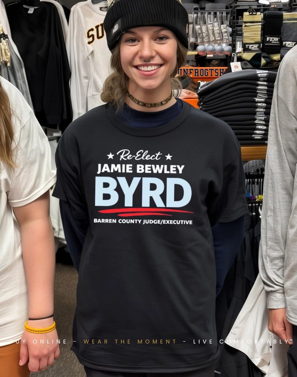 Re-elect Jamie Bewley Byrd as Barren County Judge Executive 2026 classic shirt