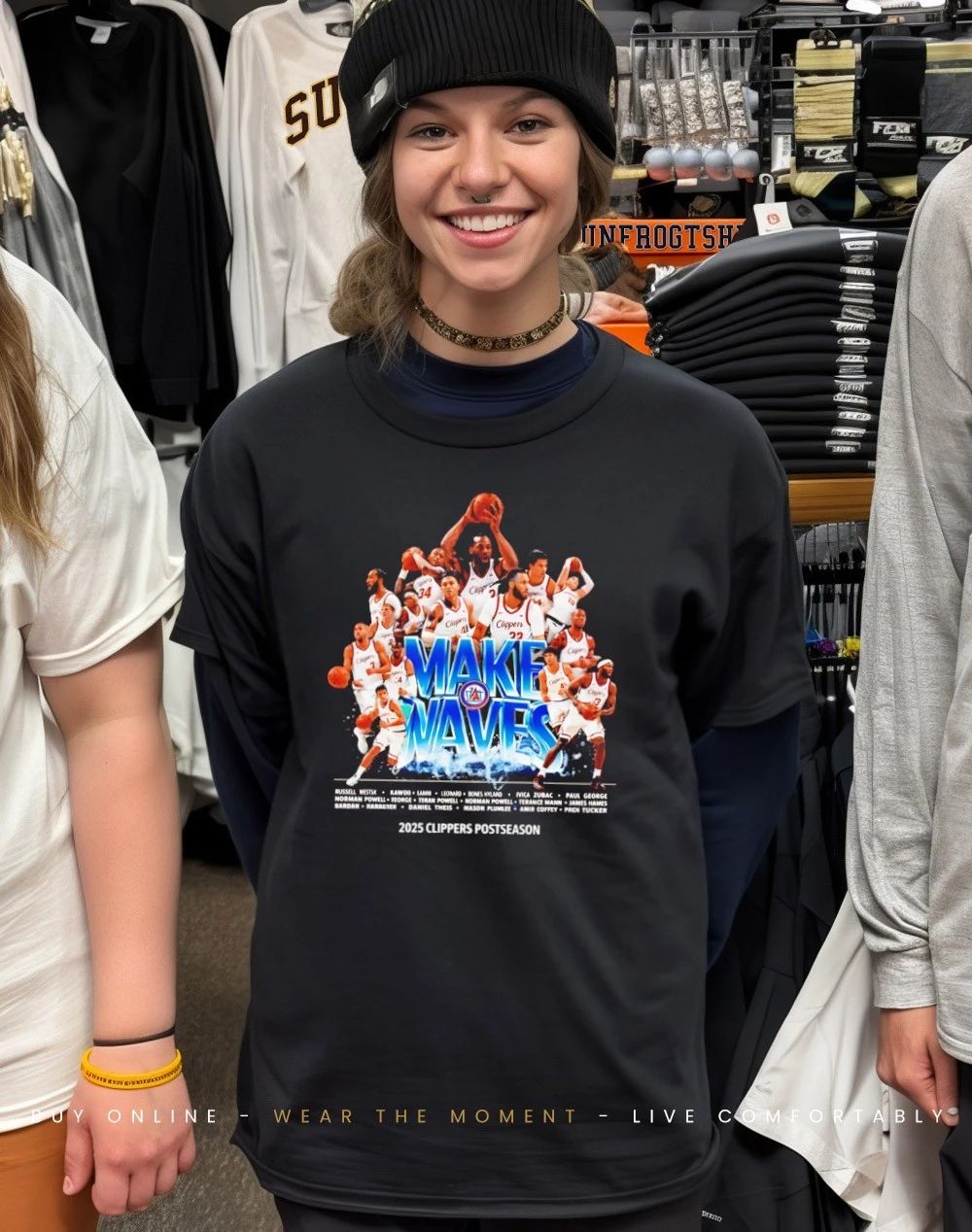 Los Angeles Clippers NBA Playoffs 2026 Make Waves shirt
