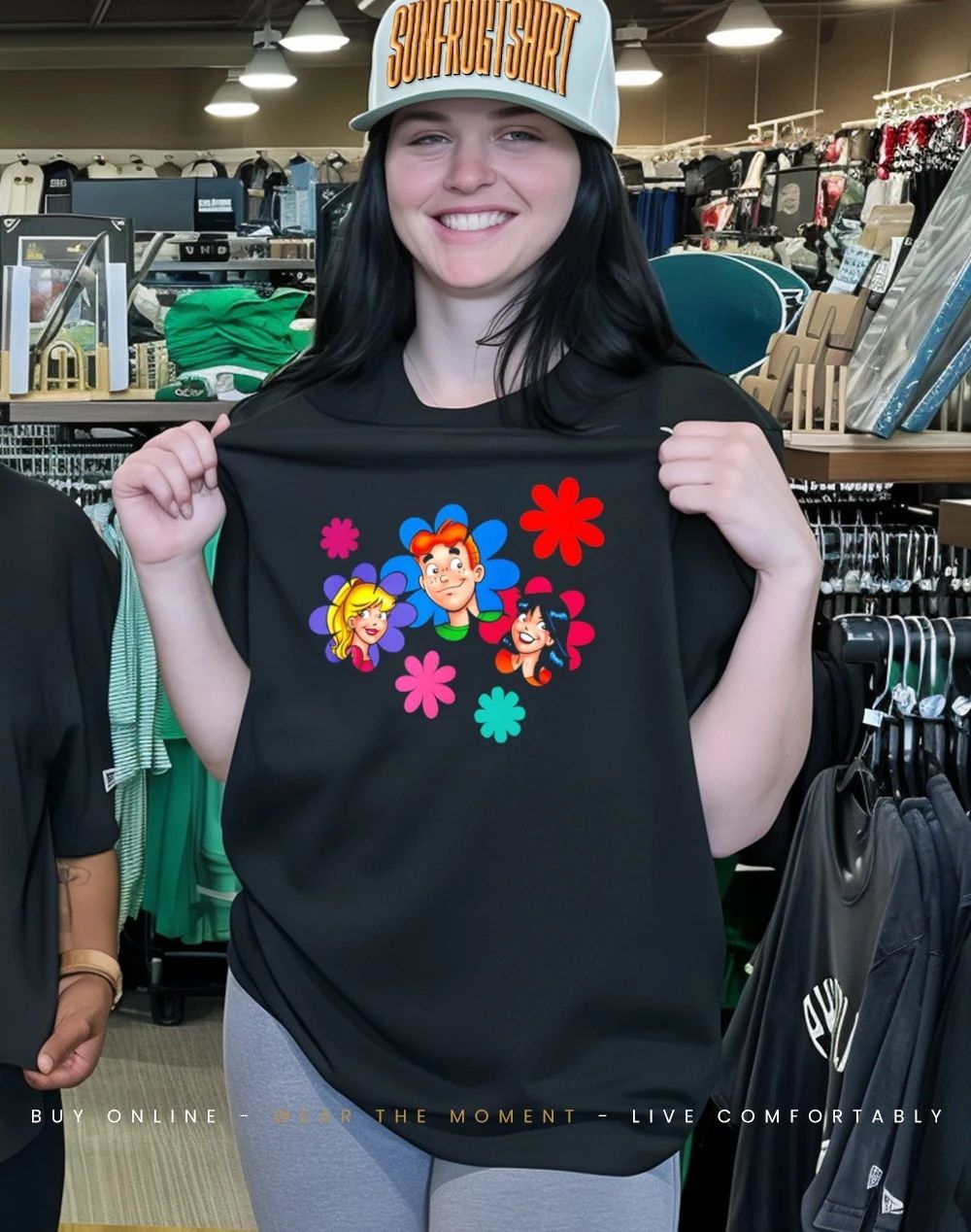 Archie Flower Power featuring Archie Betty and Veronica shirt