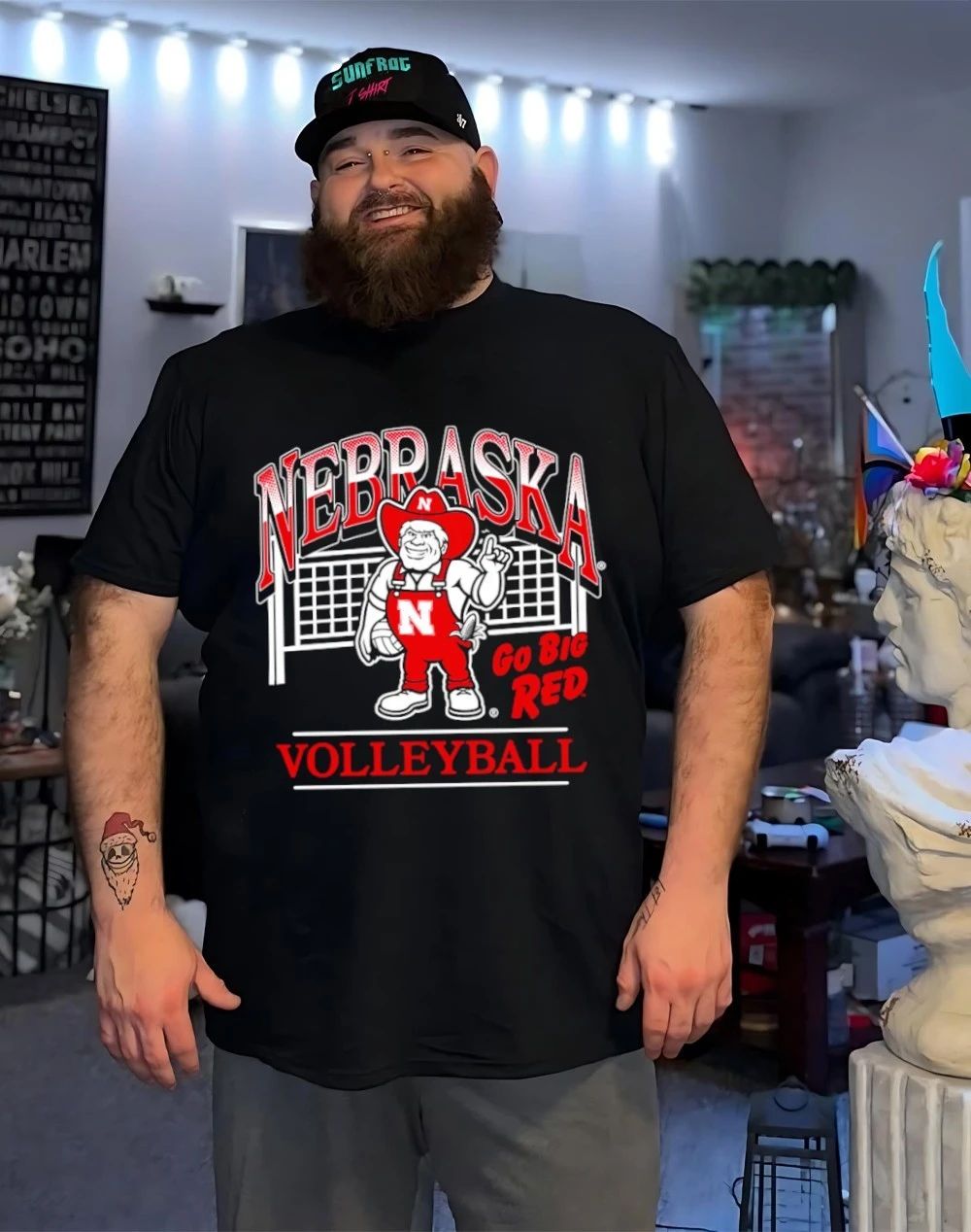 Nebraska Cornhuskers Volleyball go Big Red mascot shirt