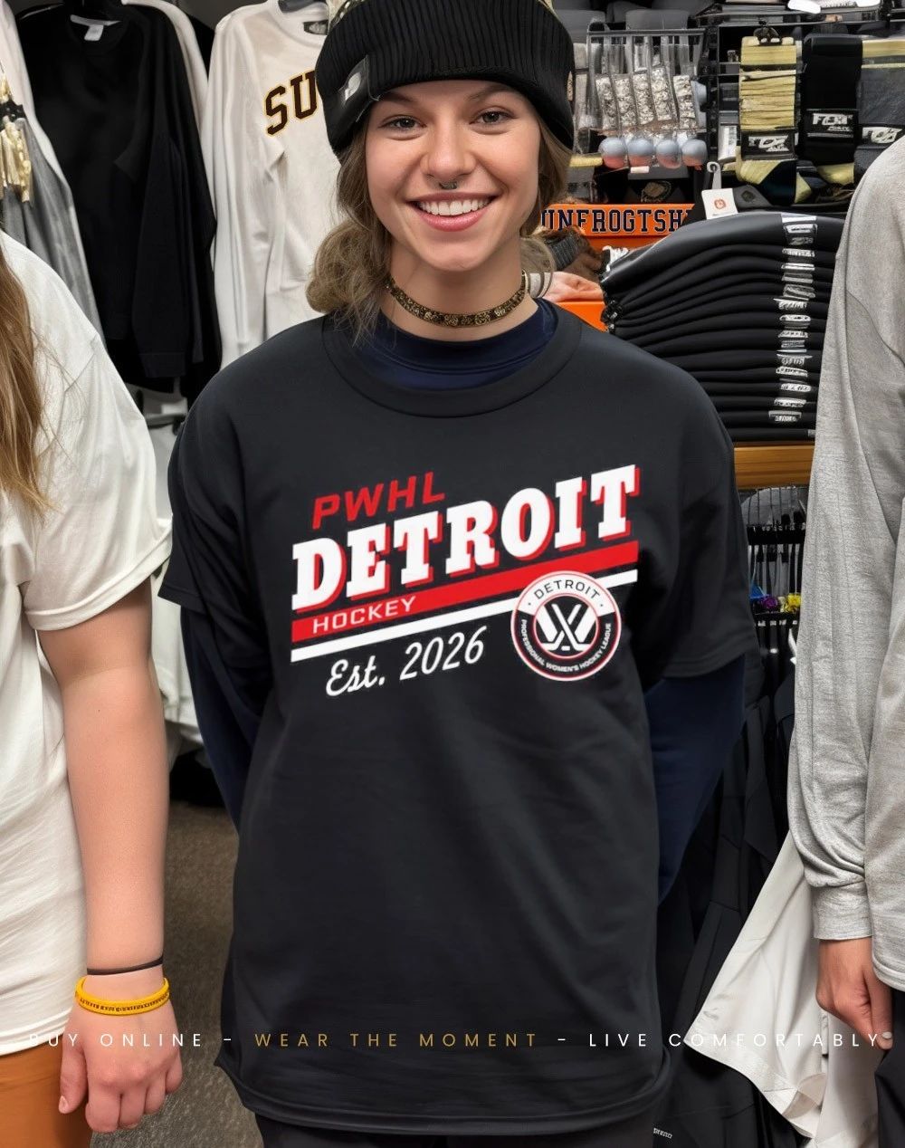 PWHL Detroit hockey est 2026 shirt