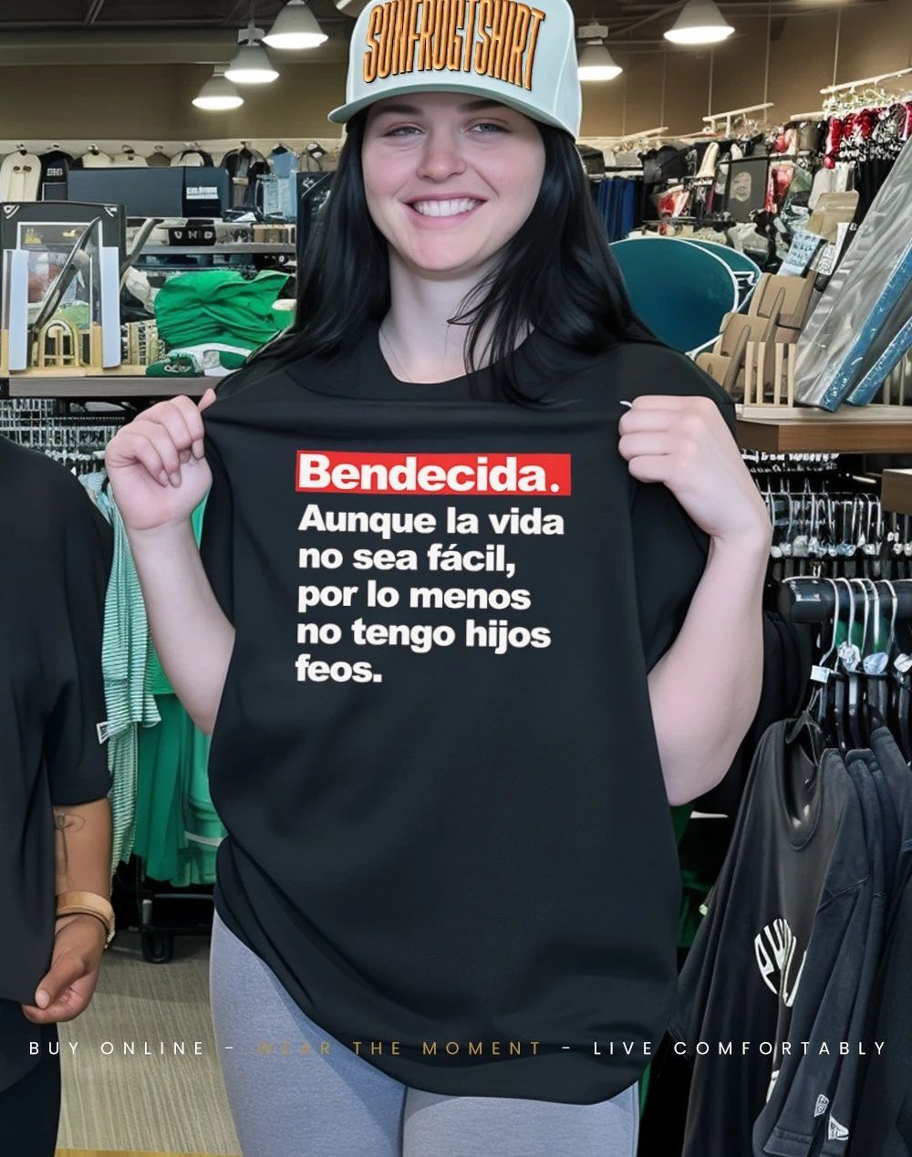 Bendecida Aunque la vida no sea facil por lo menos no tengo hijos feos shirt