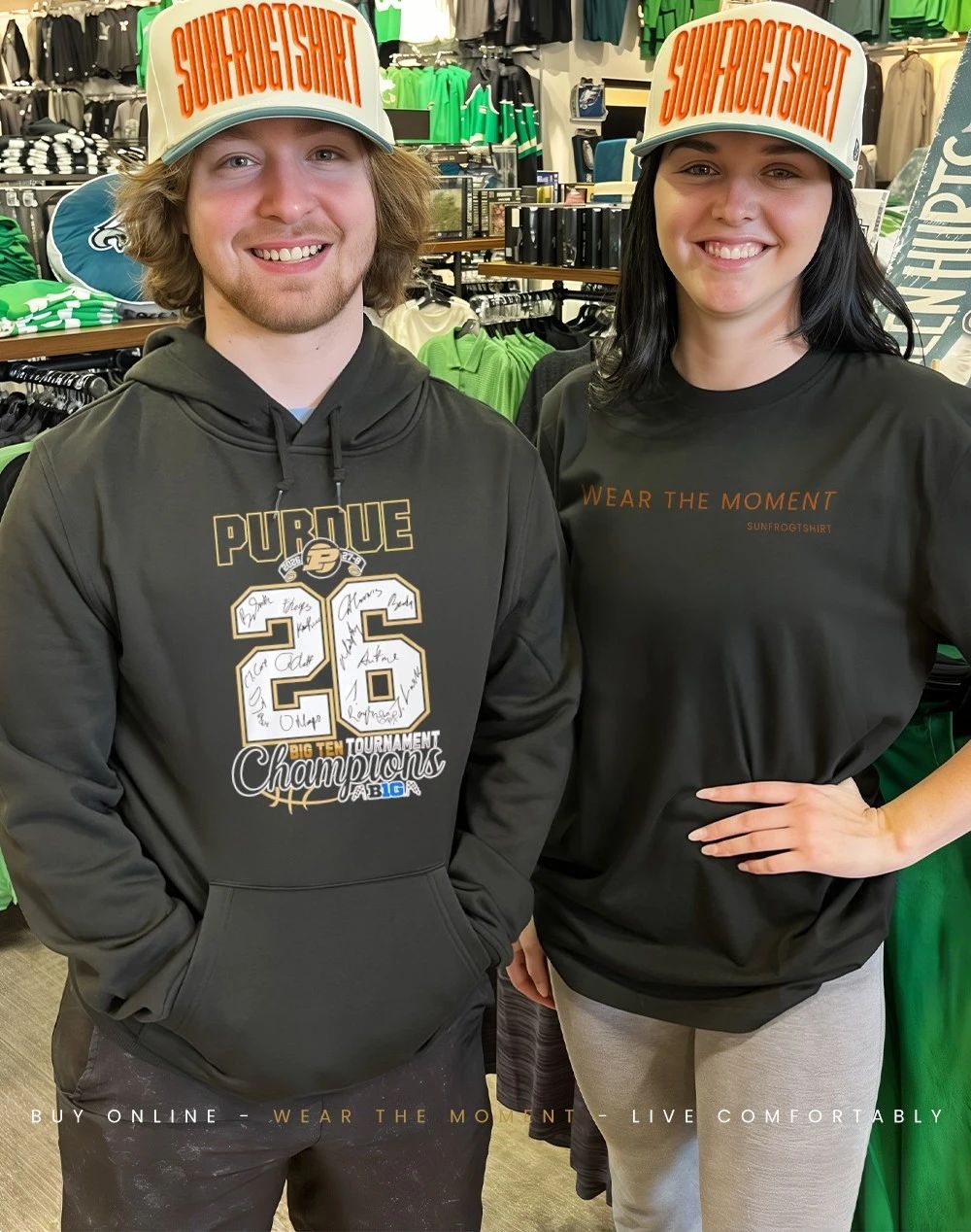 Purdue Boilermakers 2026 Big Ten Champions score signatures shirt