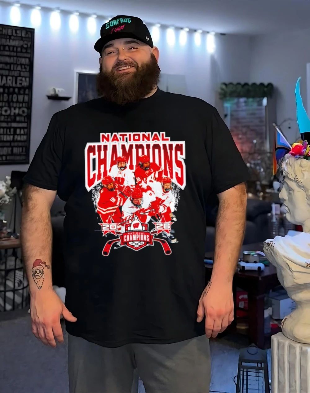 Wisconsin Women’s Ice Hockey NCAA 2026 National Champions Team Collage shirt