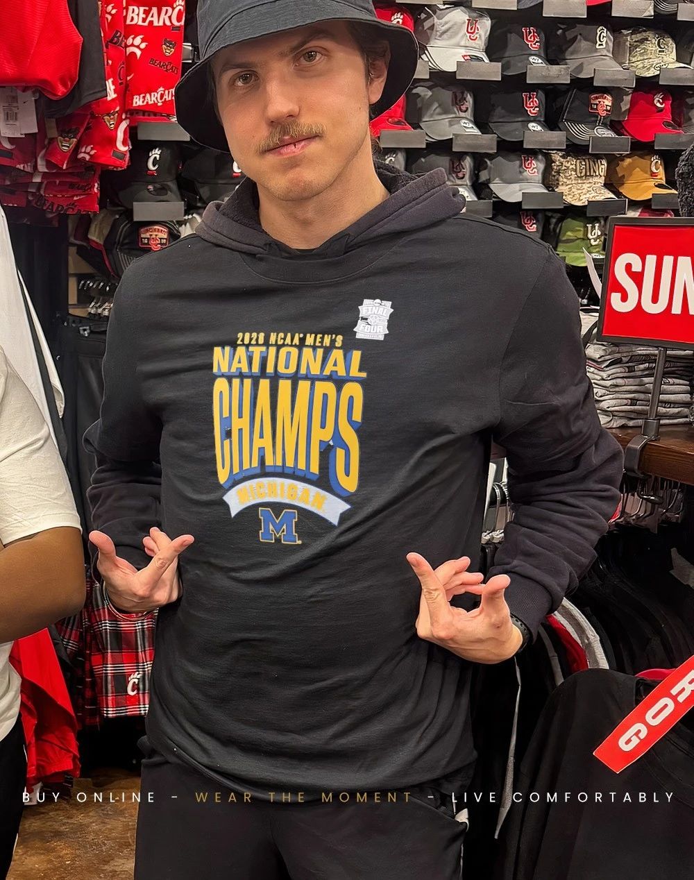 2026 NCAA Men’s Basketball National Champions Michigan Wolverines Team Color Celebration shirt