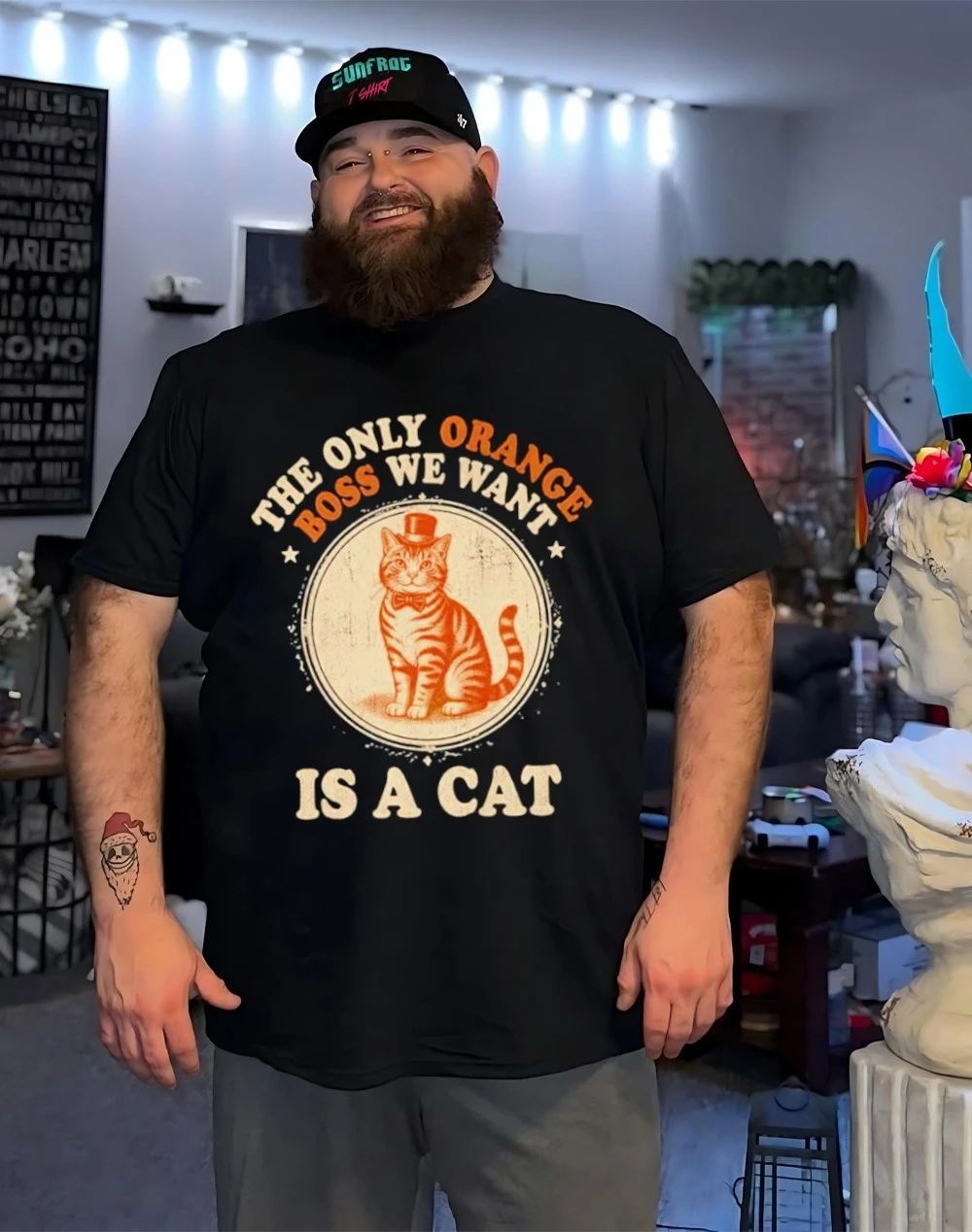 Jimmy Kimmel The Only Orange Boss We Want Is A Cat Shirt