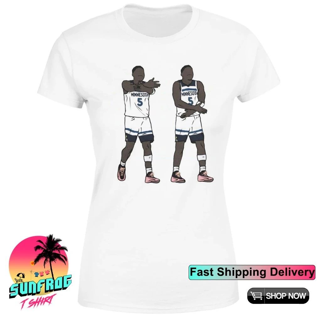 Minnesota Timberwolves Anthony Edwards Chop Celebration front and back shirt