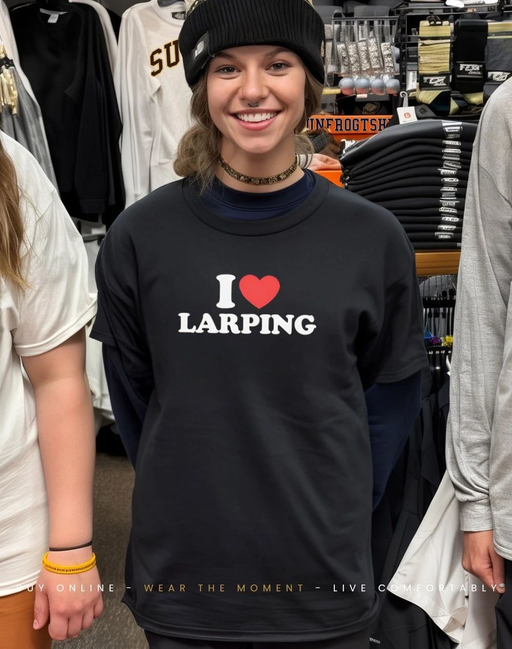 I love larping heart shirt