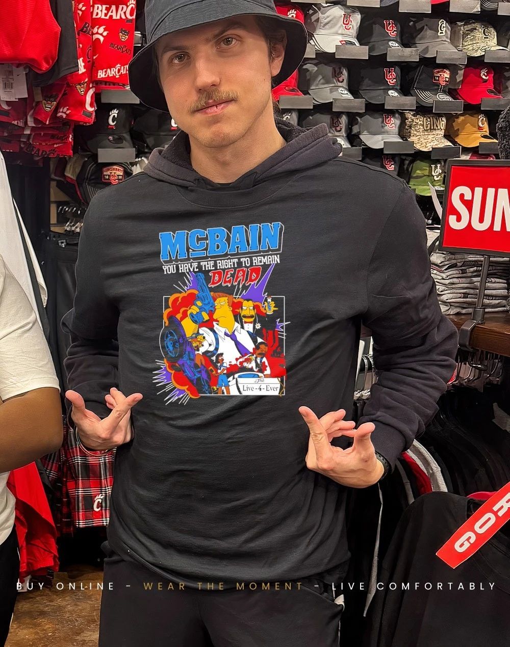 McBain you have the right to remain dead Simpsons shirt
