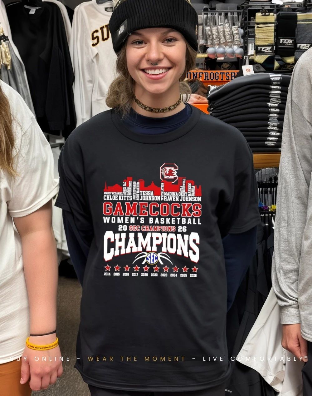 Gamecocks Women’s Basketball 2026 SEC Champions 10 Time shirt